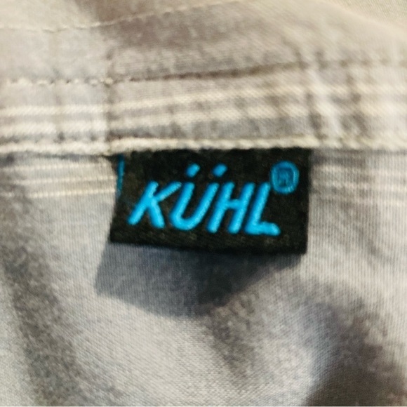 KUHL Sz L  Long Sleeve Pockets Button Down 100% Cotton Shirt - Picture 7 of 10